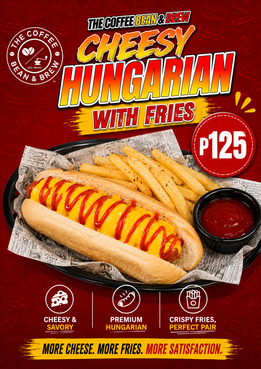 Cheesy Hungarian with Fries